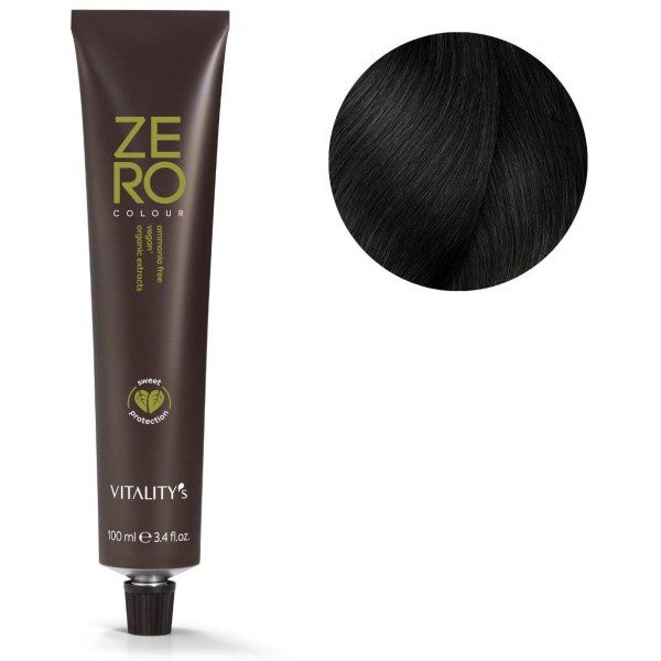 Hair coloring Zero n ° 4/0 brown Vitality's 100ML