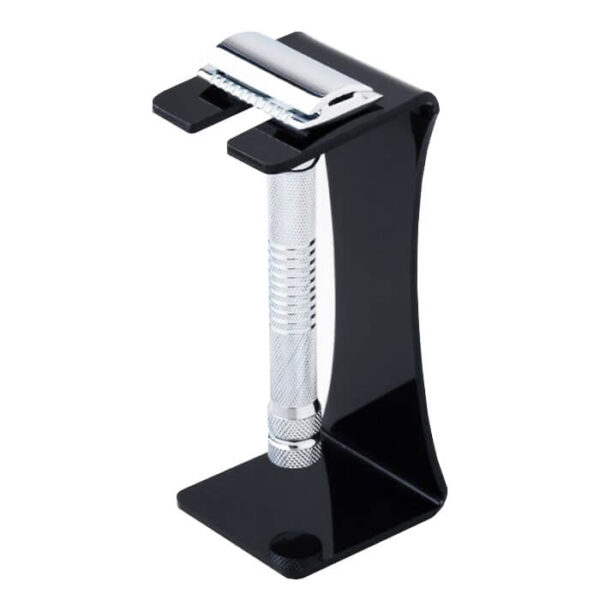 Pearl stand for safety razor black